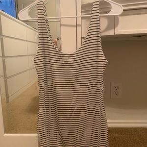 Striped bodycon dress